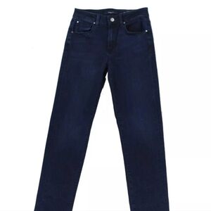 Fidelity Jeans Cher High Rise Slim Straight Stretch Color Regal Women Sz 25 $225